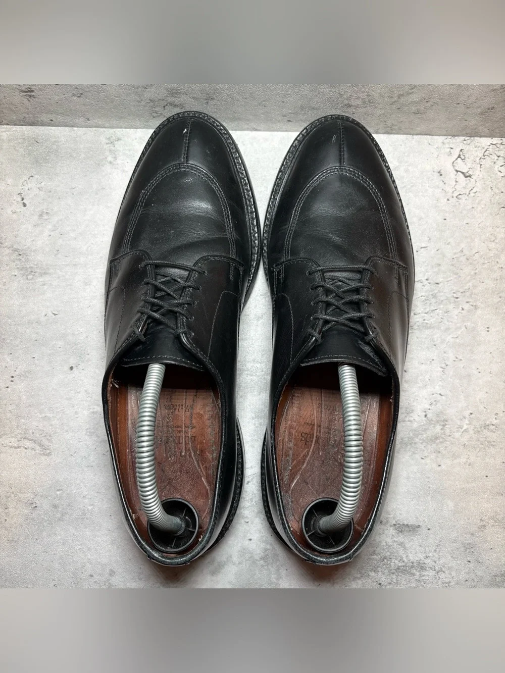 Allen Edmonds Walton Split Toe Mens Dress Shoes Oxfords Black Leather 8.5 D